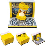 3D Calendar 2027, Tear-Away Desk Calendar, Paper Art Memo Pad, LED Light (Hourglass) by Unknown