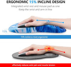 Ergonomic Mouse Pad & Keyboard Wrist Rest Set, Memory Foam - Image 2