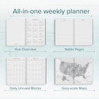 Harbor Desk Weekly Monthly Planner 2026-2027 Key West Dark Purple - Image 3