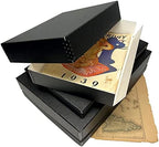 Lineco Museum Archival Storage Box, Drop Front, 9.75x12.75x3 in, Black - Image 5