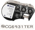 Brady Self-Laminating Polyester Label Tape for Label Printer BMP41/BMP51/BMP53/M511 - Self Adhesive Printer Labels - Black on White (12,70 mm (W) x 7,62 m (L)) - M4C-500-461 by BradyCorp