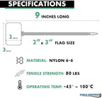 Kable Kontrol Cable Marker Identification Zip Ties 9 Inch 100 Pcs – Green - Image 2