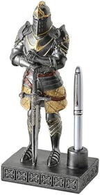 King's Guard Knight Pen Stand Desk Organizers for Desk Iron - Image 2