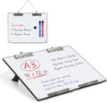 TOWON A3 Desktop Dry Erase Board with Adjustable Stand, Black Back by TOWON