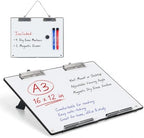 TOWON A3 Desktop Dry Erase Board with Adjustable Stand, Black Back by TOWON