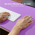 Aothia Faux Leather Desk Mat - Non-Slip PU Leather Desk Blotter, Waterproof Writing Surface, Large Desk Pad for Office & Home (Iris Violet, 55" x 17") - Image 4