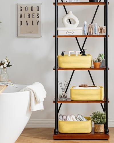 KALLAX Small Woven Storage Basket for Organizing, 13.5x9.5x5 inches, 3 Pack - Image 6