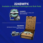 Epson LABELWORKS 224BWPX-5PK Label Tape - Black on White - 1" (24mm), 30ft - Image 3