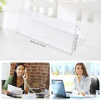 Vicenpal Clear Name Tent Holders Desk Sign, 4" X 6", 24 Pcs - Image 2