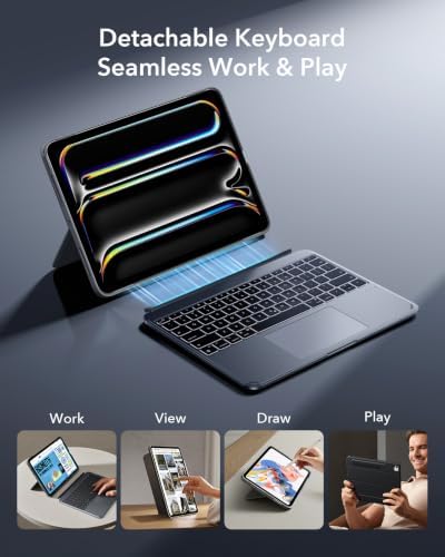 ESR for iPad Pro 13 Inch M5/M4 Case with Keyboard, Multi-Angle Stand - Image 4