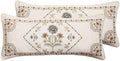 ISAENNE Designer Linen Throw Pillow Cover,Set of 2,28"x12"-Cornucopia B by Isaennehomedecoration