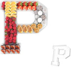 13.8" Acrylic Letter Charcuterie Tray,Fillable Alphabet Box (Letter P) by Tdsuco