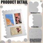 Gueevin 2 Pcs Magnet Board Magnetic Display Stand for Table, Silver, Small - Image 4