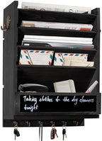 Rustic wall mail organizer,Key and Mail File Holder for Wall Mount by Unknown