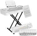 Clairevoire Digital Piano Cover, Piano Keyboard Covers -Protective for Roland Piano Covers FP Series, Durable and Waterproof Piano Keyboard Dust Cover, Piano Keyboard Case -Roland FP-30X Pearl White by Clairevoire+keyboard+%26+piano+covers