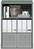 Furinno Cubicle Book Shelf, 5-Cube Bookshelf, Extra Thick Frame Cube Storage Organizer Bookcase with Closed Back, 15.3 x 29.9 x 43.3, for Living Room, Bedroom, Home Office, Sage Green - Image 6