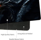 4 in 1 Mouse Pad Combo, Large Gaming Mouse Pad + Keyboard Wrist Support + Mouse Wrist Rest + Coaster, Table Pad 31.5 "x 11.8" with Memory Foam Ergonomic Wrist Pad Set, Cool Dark Dragon - Image 3