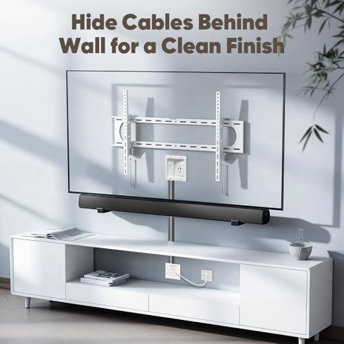 in Wall Cable Concealer Kit with Brush Wall Plate TV Cable Hider Wall Kit-9.8FT Cord, UL Listed, Recessed AC Outlets Box with Two USB Port for Wall-Mounted TV and Home Theater - Image 7