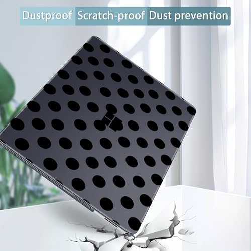 Case for Surface Laptop 8 2026/7 2024 13.8", Black Polka Dots - Image 6