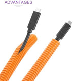 DMiotech 50ft Wire Loom Split Tubing 1 1/2 Inch(38 mm) ID Orange - Image 4