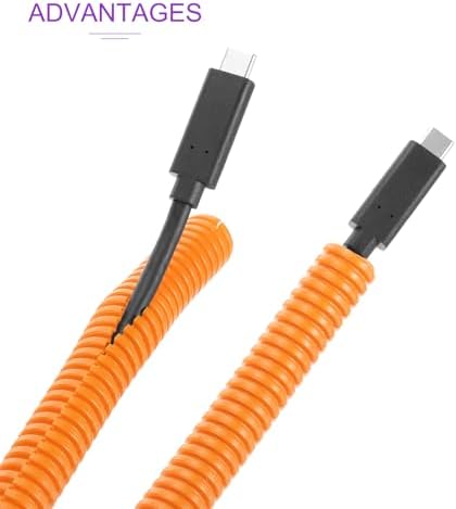DMiotech 50ft Wire Loom Split Tubing 1 1/2 Inch(38 mm) ID Orange - Image 4