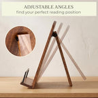 Beautiful Cookbook Stand for Your Kitchen Counter - Solid Wood, Fits iPad - Image 5