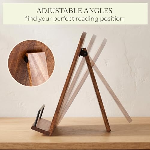 Beautiful Cookbook Stand for Your Kitchen Counter - Solid Wood, Fits iPad - Image 5