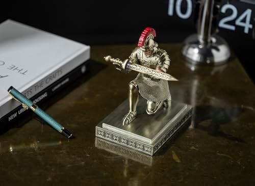 Roman Praetorian Warrior Knight Pen Holder Desk Ornament Bronze - Image 6
