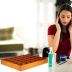 ULTECHNOVO Wooden Sorting Tray Grid Display Wood Divided Organizer Brown Finished Section Box (30 Compartments,15. 72x13. 17x1. 97 Inch Each Tray) - Image 7