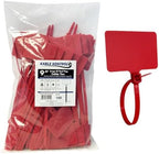 Kable Kontrol Cable Marker Identification Zip Ties 9 Inch 100 Pcs – Red by KABLEKONTROL%C2%AE