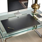 Dacasso Black Leather 34" x 20" Desk Mat Without Rails - Image 2