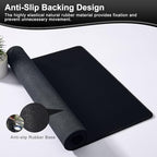 Black Mouse Pad Gaming, Mouse Pad Mat for Desk XXXXL 47.2” x 16.9” - Image 3