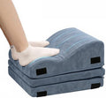 Foot Rest for Under Desk, Ergonomic 3-in-1 Height Adjustable, Non-Slip Base & Washable Cover for Office/Gaming, Blue by Unknown