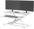 VIVO White 32 inch Standing Desk Riser, DESK-V000SW by VIVO