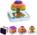 3D Calendar 2027, Desk Time Piece Calendar 2027,Tear-Away 3D Paper Art Notepad w LED Lights,Creative 3D Memo Artsy Pad Calendars, DIY Paper Carving Gift (Rainbow Tree) by Ksgolif