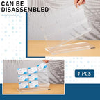 Dunzoom 2 Pack Business Card Holder for Desk 9 Slots Freestanding Clear Acrylic Business Card Holder Display Stand Multiple Organizer for Office Meeting Exhibition Home - Image 3