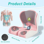 X Large Seat Cushion Office Chair and Car with Lumbar Support Pillow - Image 2