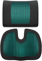 Amazon Basics Comfortable Seat Cushion & Lumbar Support for Office Chairs, Gel Enhanced Memory Foam, Non-Slip, Cooling, Portable, Pack of 2, Rectangular, Black - Image 7