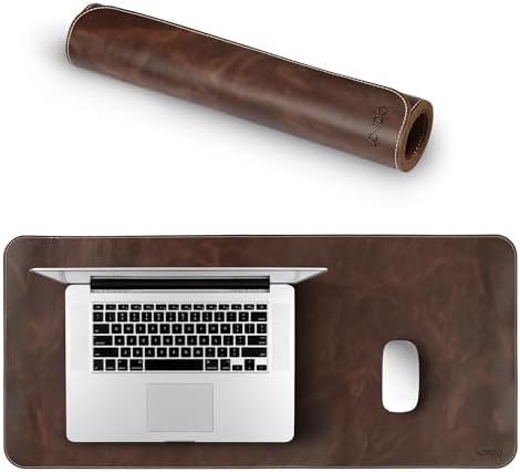 Londo Top Grain Leather Extended Mouse Pad – Large Desk Mat for Office & Gaming, Smooth Writing Surface, Non-Slip Base, Durable & Stylish Workspace Accessory by Londo