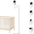 Baby Monitor Floor Stand Holder Mount Compactible for eufy E20,E21,E30, Indoor Cam S350,Spaceview E110, Spaceview pro E210,E220 by EYSAFT