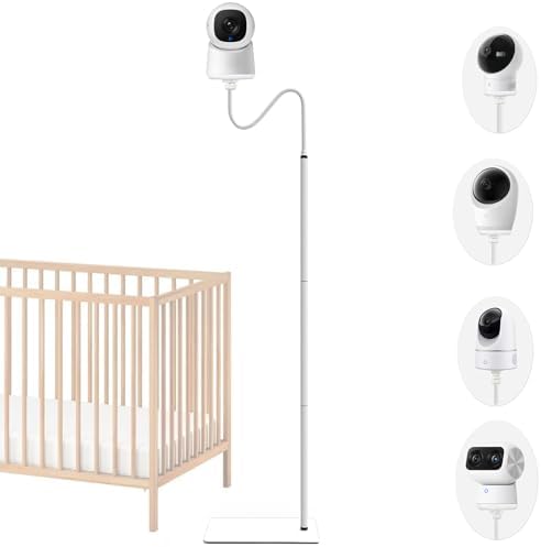Baby Monitor Floor Stand Holder Mount Compactible for eufy E20,E21,E30, Indoor Cam S350,Spaceview E110, Spaceview pro E210,E220 by EYSAFT