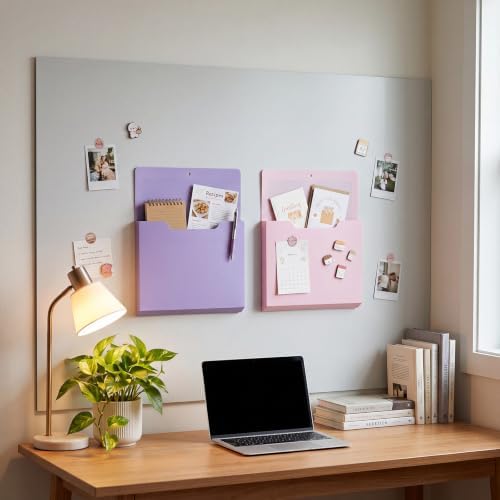 Gilprop 8 Pack Magnetic File Folder Holder for Whiteboard Classroom Storage - Image 4