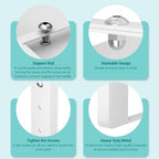 2 Pack Width Expandable Kitchen Cabinet Organizer Shelves - Image 4