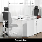 Kuyal Office Chair Mat for Hardwood Floor, 51'' x63'' Rectangle - Image 7