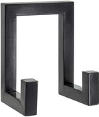 Red Co. 8” Tall Industrial-Style Metal Photo Frame Holder & Plate Display Stand Easel, Matte Black by RedCo