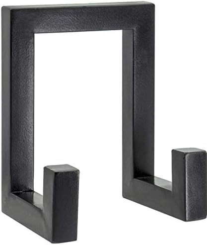 Red Co. 8” Tall Industrial-Style Metal Photo Frame Holder & Plate Display Stand Easel, Matte Black by RedCo