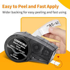5-Pack Replacement for M21-750-499 Black on White Nylon Cloth 3/4 Inch Tape - Image 5