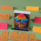 3D Calendar 2027,3D Memo Pad Time Piece Calendar 2027 Creative Desk Calendar Art Paper Sculpture Tree of Life, 2027 Tear Off Calendar DIY Decorative Gift - Image 5