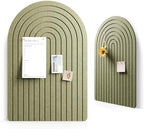 Large Arched Felt Bulletin Board 35.4''×23.6'', Olive Green by FLUXYNARA