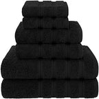 American Soft Linen 100% Cotton Luxury Turkish Towels, 6 Piece Towel Set by AmericanSoftLinen
